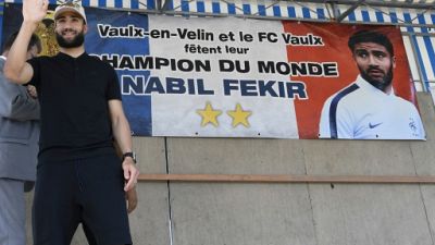 Mondial 2018: Fekir et Umtiti, attendu et vu, près de Lyon Mondial 2018: Fekir et Umtiti, attendu et vu, près de Lyon