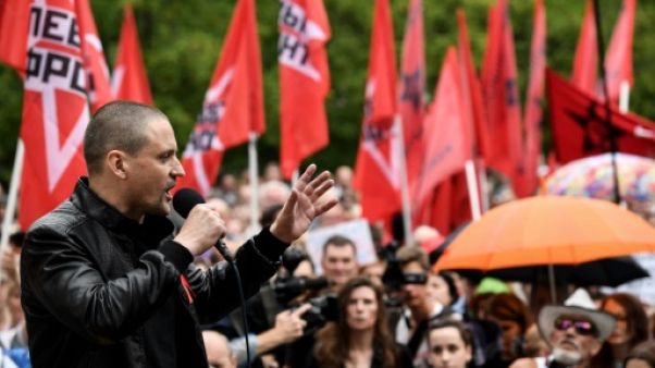 Un millier de Russes manifestent à Moscou contre la réforme des retraites Un millier de Russes manifestent à Moscou contre la réforme des retraites