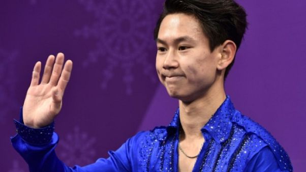 Le Kazak Denis Ten lors des Jeux d'hiver de Pyeongchang, le 16 février 2018 Le Kazak Denis Ten lors des Jeux d'hiver de Pyeongchang, le 16 février 2018