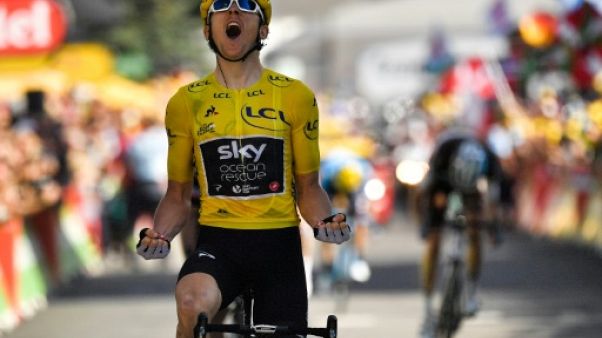 Tour de France: Thomas gagne au sprint à l'Alpe d'Huez Tour de France: Thomas gagne au sprint à l'Alpe d'Huez