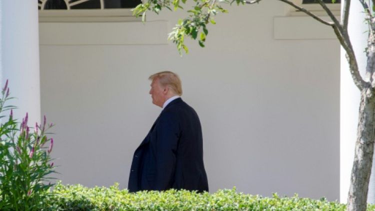 Le président américain Donald Trump à la Maison Blanche, le 18 juillet 2018