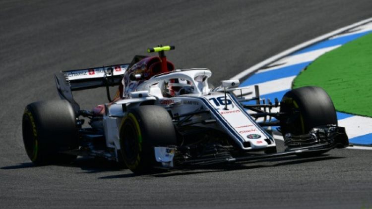 GP d'Allemagne: Leclerc (Sauber) le plus rapide sous la pluie lors des essais libres 3