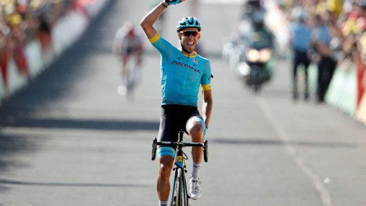Cycling - Fraile wins Tour de France stage 14