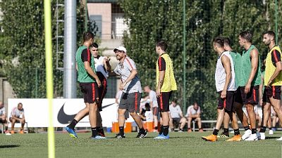 La Roma partita per la tournée in Usa La Roma partita per la tournée in Usa