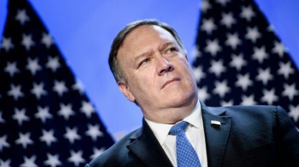 Le secrétaire d'Etat américain Mike Pompeo, le 11 juillet 2018 à Bruxelles Le secrétaire d'Etat américain Mike Pompeo, le 11 juillet 2018 à Bruxelles