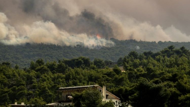 Grèce : incendies dans des zones habitées autour d'Athènes 