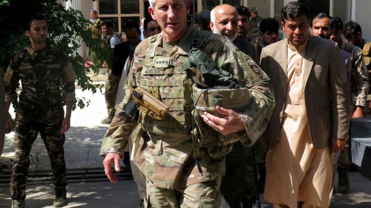 U.S. commanders say Afghan strategy boosting peace hopes