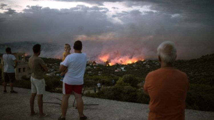 Incendies en Grèce: au moins 50 morts, dont 26 dans la cour d'une villa 