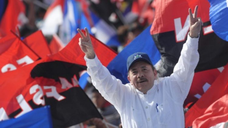 Le président du Nicaragua Daniel Ortega le 19 juillet 2018 à Managua