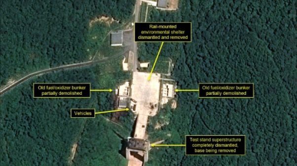 La Corée du Nord commence à démanteler son site de tirs de satellites La Corée du Nord commence à démanteler son site de tirs de satellites