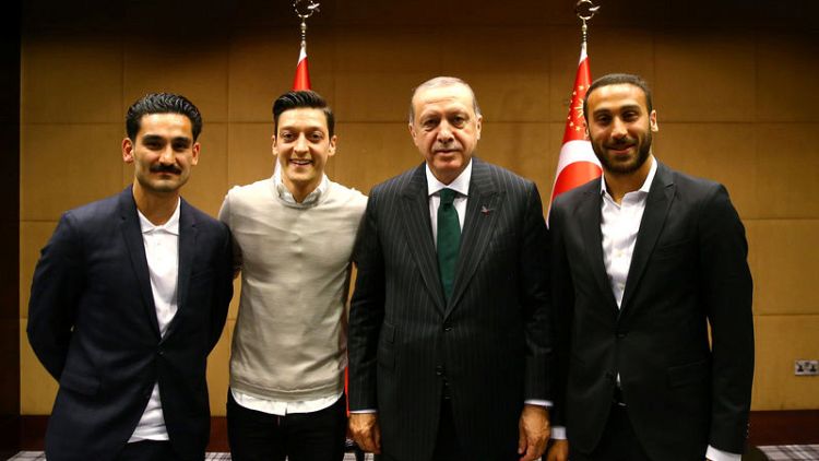 Erdogan says treatment of Germany's Ozil racist and unacceptable