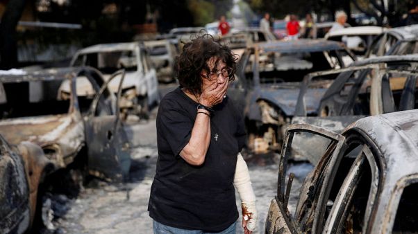 إدارة الإطفاء اليونانية: ارتفاع عدد قتلى حرائق الغابات إلى 79 إدارة الإطفاء اليونانية: ارتفاع عدد قتلى حرائق الغابات إلى 79
