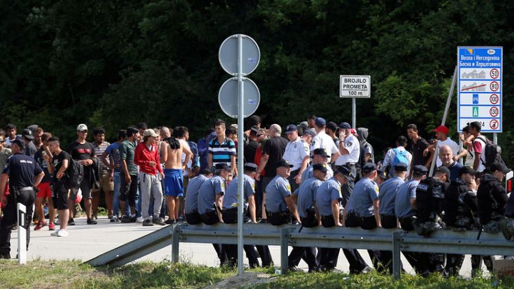 Bosnia's security minister wants army at border to curb entry of migrants