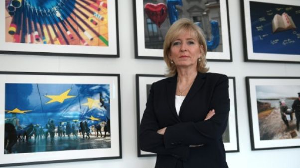 La médiatrice de l'UE, Emily O'Reilly à Strasbourg le 19 avril 2018 La médiatrice de l'UE, Emily O'Reilly à Strasbourg le 19 avril 2018