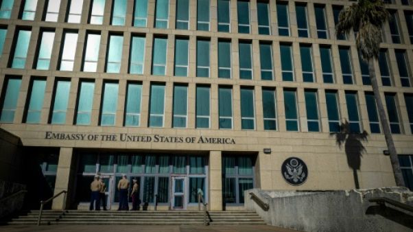 L'ambassade des Etats-Unis à La Havane, le 21 février 2018 L'ambassade des Etats-Unis à La Havane, le 21 février 2018