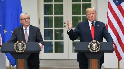 Rencontre Trump-Juncker: "excellents résultats" mais pas de triomphalisme selon l'UE Rencontre Trump-Juncker: "excellents résultats" mais pas de triomphalisme selon l'UE