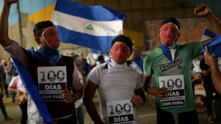 Nicaragua: les étudiants commémorent 100 jours de révolte face à Ortega