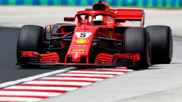 Motor racing - Vettel fastest in Hungary but Mercedes in a spin