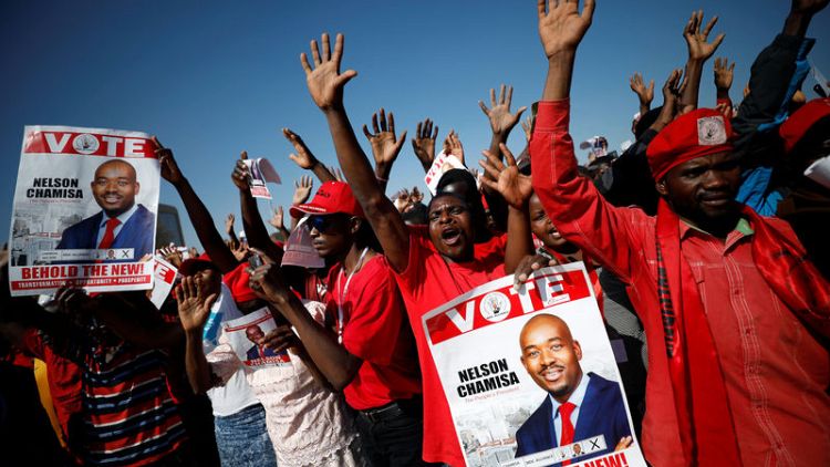 Zimbabwe rivals promise victory in pitch for votes at final election rallies