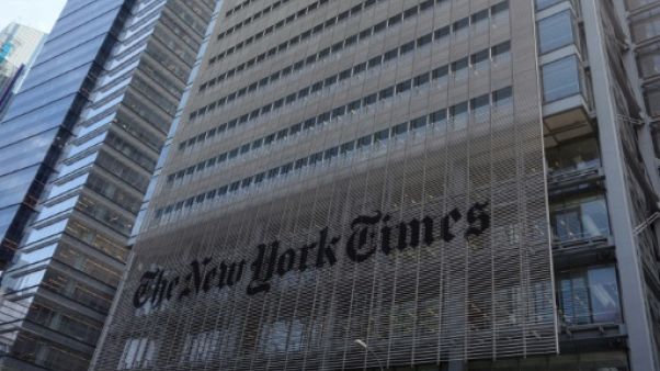 Le siège du New York Times à Manhattan, le 28 avril 2016 Le siège du New York Times à Manhattan, le 28 avril 2016