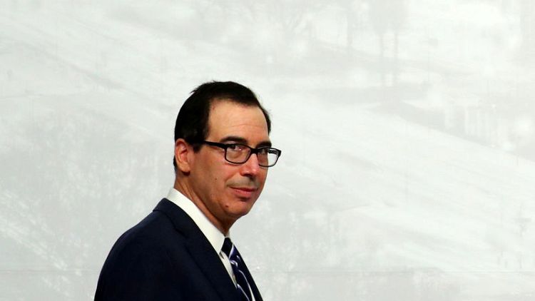 U.S. Treasury's Mnuchin says he sees at least 3 pct growth for next 4-5 years