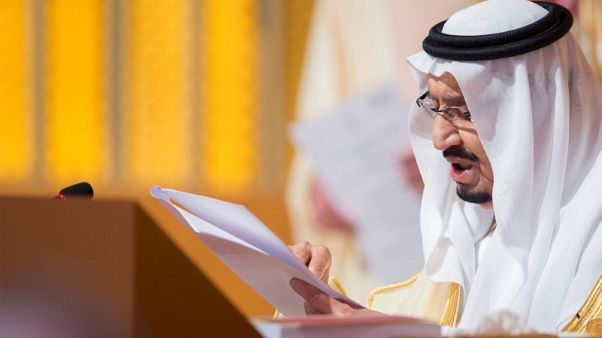 العاهل السعودي يطمئن حلفاءه وأمريكا تدفع من أجل السلام في الشرق الأوسط العاهل السعودي يطمئن حلفاءه وأمريكا تدفع من أجل السلام في الشرق الأوسط