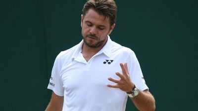 Le Suisse Stan Wawrinka à Wimbledon, le 5 juillet 2018 Le Suisse Stan Wawrinka à Wimbledon, le 5 juillet 2018