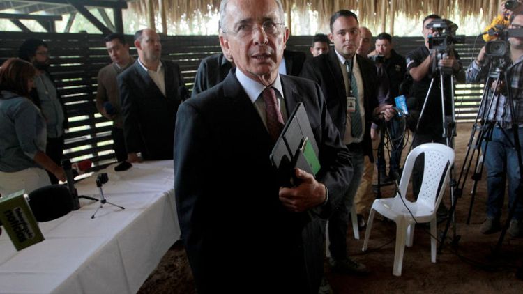 Colombia's Uribe withdraws senate resignation amid bribery probe
