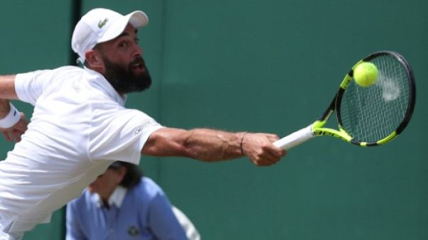 Le Français Benoit Paire à Wimbledon, le 7 juillet 2018 Le Français Benoit Paire à Wimbledon, le 7 juillet 2018