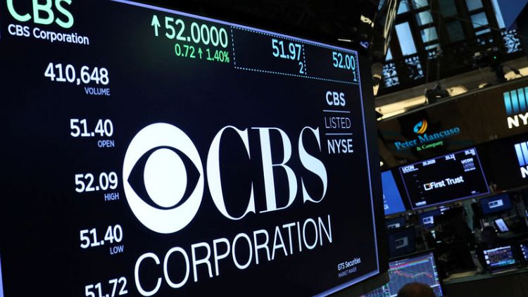 CBS beats Wall Street estimate, Moonves silent on allegations