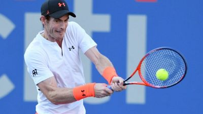 Le Britannique Andy Murray lors du tournoi de Washington le 1er août 2018 Le Britannique Andy Murray lors du tournoi de Washington le 1er août 2018