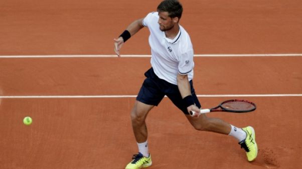 Le Slovaque Martin Klizan à Roland-Garros, le 30 mai 2018 Le Slovaque Martin Klizan à Roland-Garros, le 30 mai 2018