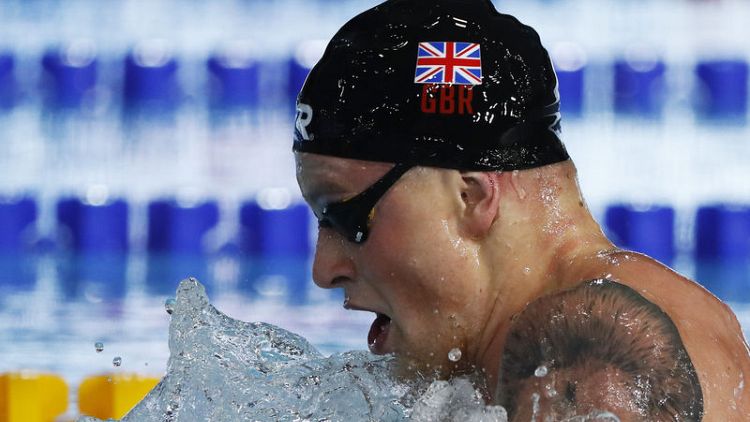 Peaty breaks own world 100 metres breaststroke record