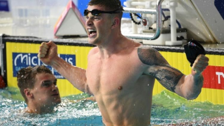 Euro de natation: le record du monde de Peaty révisé à la hausse après un chrono mal configuré