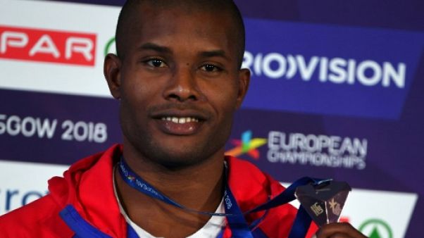 Mehdy Metella médaillé de bronze aux Championnats d'Europe, le 5 août 2018 Mehdy Metella médaillé de bronze aux Championnats d'Europe, le 5 août 2018