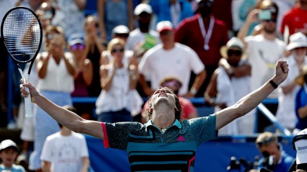 Tennis - Zverev repeats in Washington with win over De Minaur Tennis - Zverev repeats in Washington with win over De Minaur