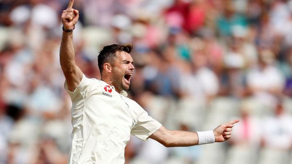 England's Anderson escapes injury after being struck by golf ball England's Anderson escapes injury after being struck by golf ball