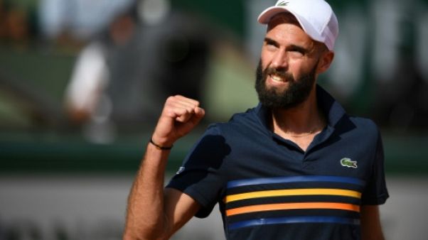Le Français Benoît Paire lors de Roland-Garros, le 30 mai 2018 Le Français Benoît Paire lors de Roland-Garros, le 30 mai 2018