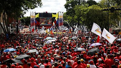 Venezuela's Maduro a no-show at support rally after drone blasts