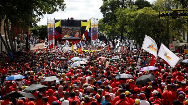 Venezuela's Maduro a no-show at support rally after drone blasts Venezuela's Maduro a no-show at support rally after drone blasts