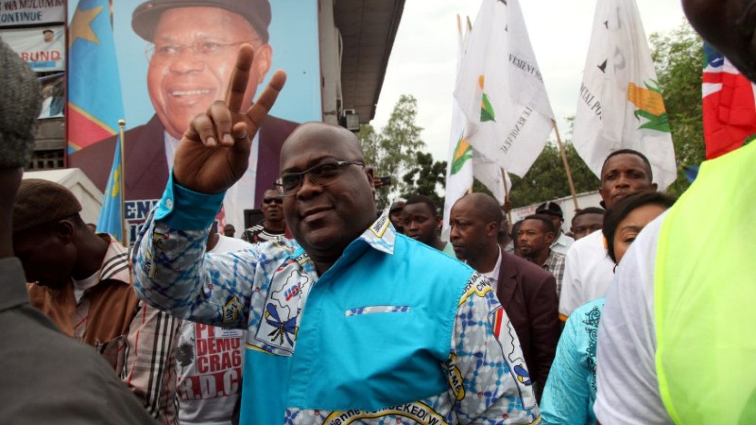 Congo police and opposition supporters clash in Kinshasa