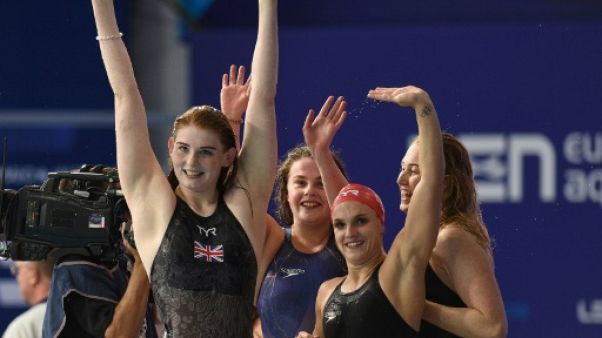 Natation: la Grande-Bretagne sacrée sur 4x200 dames, la France 4e Natation: la Grande-Bretagne sacrée sur 4x200 dames, la France 4e