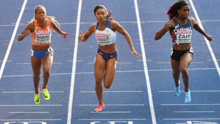 Athlétisme: les Françaises Zahi et Ombissa-Dzangue en finale du 100 m