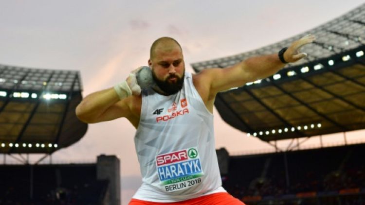 Athlétisme: doublé polonais au lancer du poids, le titre pour Michal Haratyk