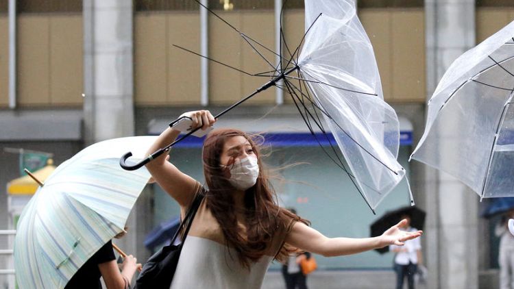 Typhoon bears down on Tokyo and northeast Japan coast, flights disrupted