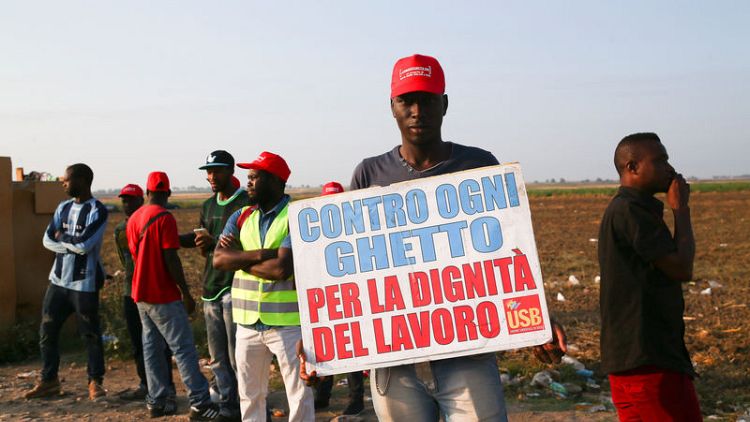 African migrants protest in Italy after road deaths