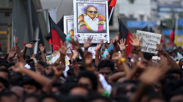 Two die in stampede at funeral of Indian Tamil leader Two die in stampede at funeral of Indian Tamil leader