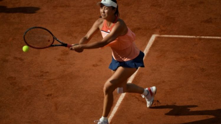 La Chinoise Peng Shuai au 2e tour de Roland-Garros, le 31 mai 2018 