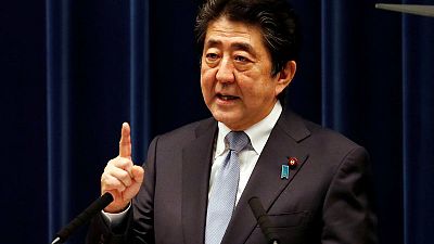Japan PM Abe on track for extended term despite rival's bid Japan PM Abe on track for extended term despite rival's bid