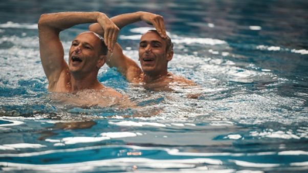 Danse synchronisée aux Gay Games de Paris, photo du 8 août 2018 Danse synchronisée aux Gay Games de Paris, photo du 8 août 2018